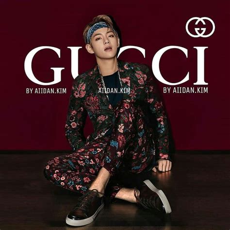 taehyung modeling gucci clothes|Gucci bts accessories.